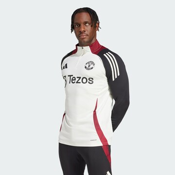 Sweat de sport 'Manchester United Tiro 24' ADIDAS PERFORMANCE en blanc : devant