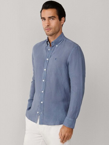 Coupe regular Chemise 'Ess' Hackett London en bleu