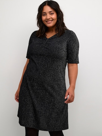 KAFFE CURVE Dress in Black: front