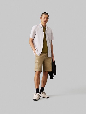 Regular Pantalon cargo Calvin Klein en beige
