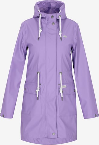 Schmuddelwedda Funktionsmantel in Lila: Vorderseite