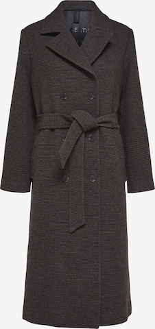 Manteau mi-saison SELECTED FEMME en marron : devant