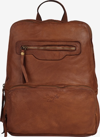 Sac à dos Samantha Look en marron : devant