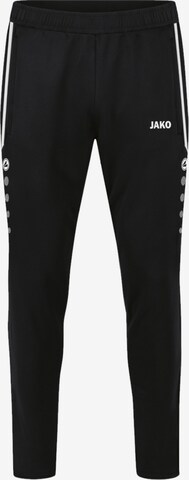 JAKO Workout Pants in Black: front