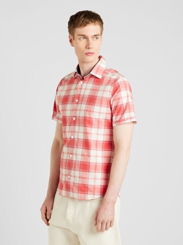 s.Oliver Slim Fit Hemd in Orange: Vorderseite