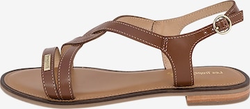Sandalo 'Ledersandalen „Les Hastral“' di Les Tropéziennes in marrone: frontale