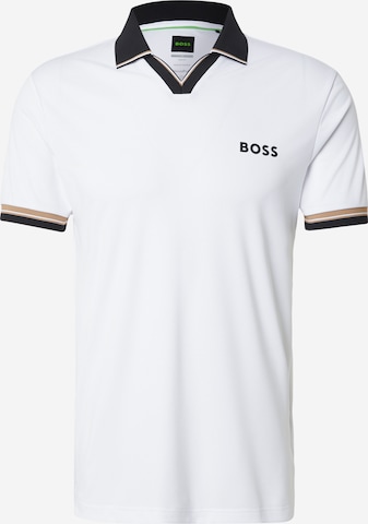 balta BOSS Sportiniai marškinėliai: priekis