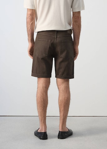MANGO MAN Slim fit Pants 'Nepto' in Brown