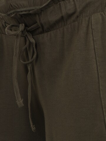 Pieces Maternity Loosefit Broek 'PMNeora' in Groen