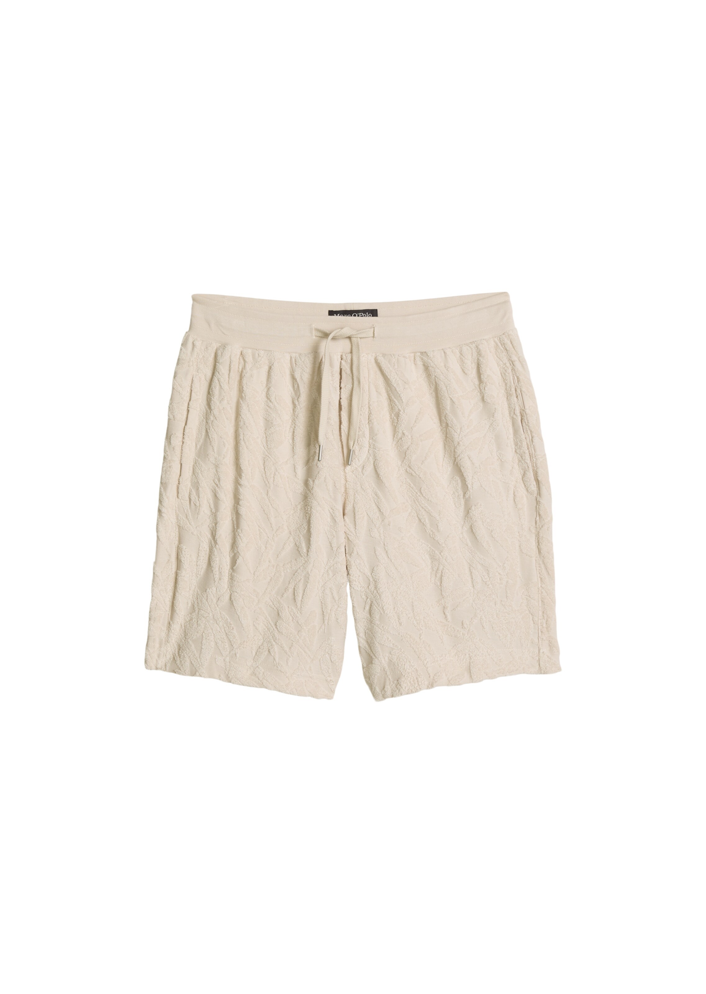 Marc O'Polo Pants ' mit weichem Frottee-Blattmuster ' in Beige: front