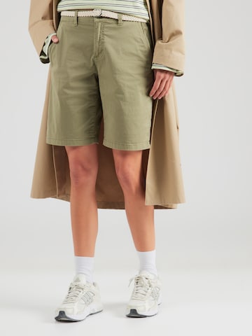 Regular Pantalon chino s.Oliver en vert : devant