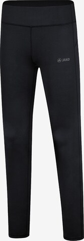 JAKO Skinny Workout Pants in Black: front