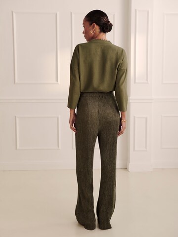 Guido Maria Kretschmer Women Loose fit Trousers 'Blanca' in Green
