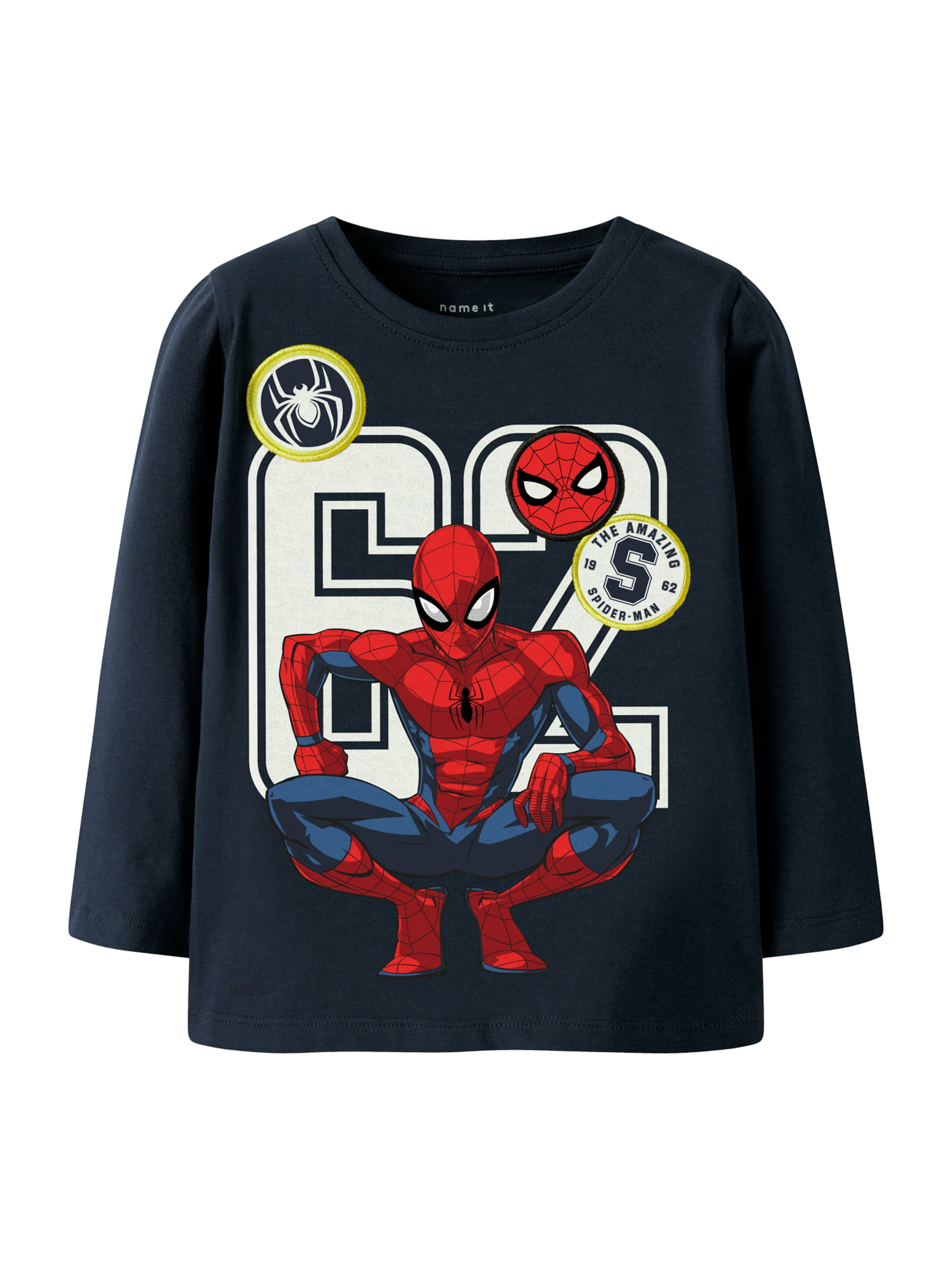 T-Shirt 'NMMDEEP SPIDER' NAME IT en bleu : devant
