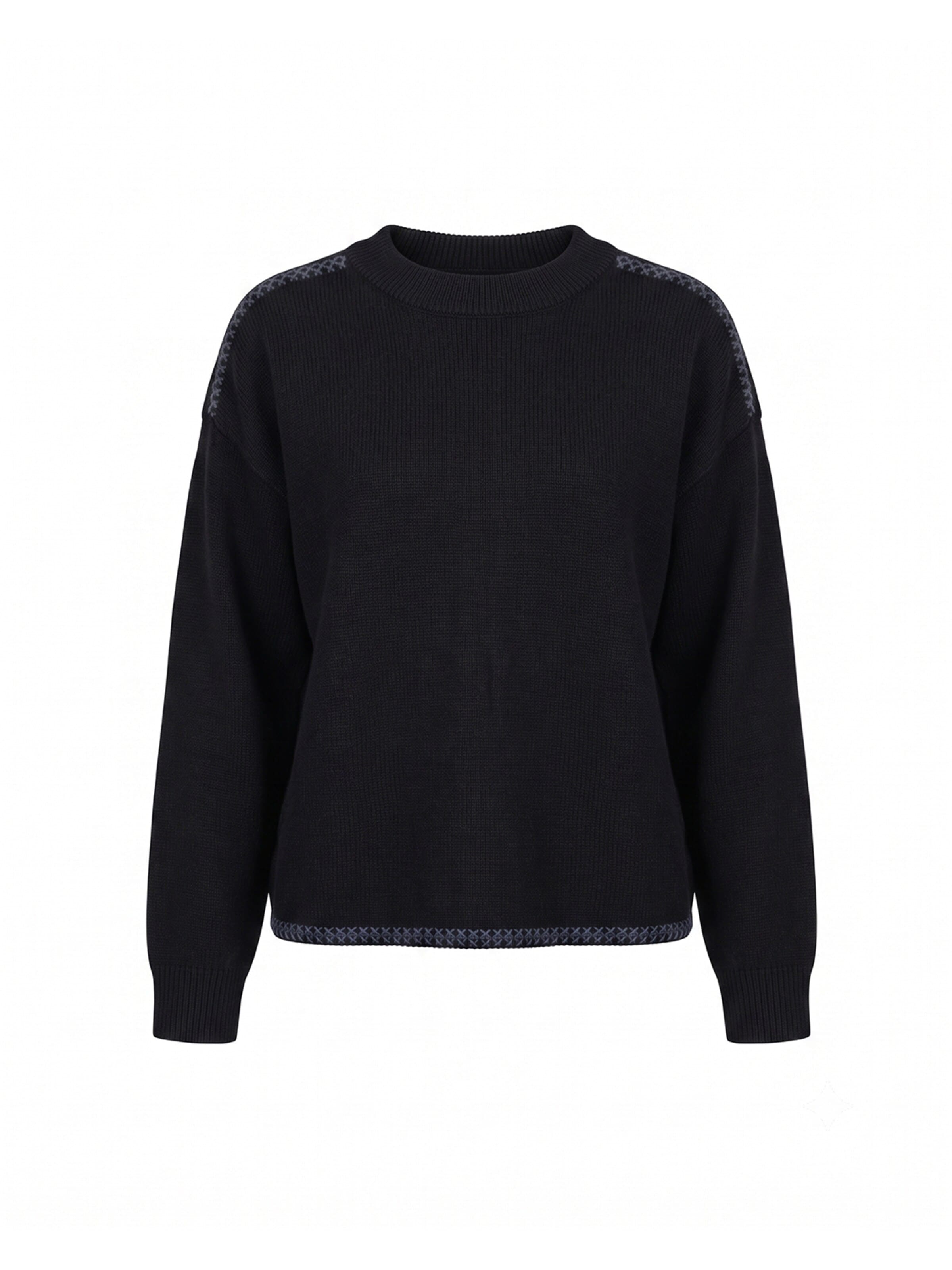 Tantra Jersey 'Jersey de punto oversize con detalle de pespunte en el bajo y en los hombros. (NEGRO)' en M-L en negro, Vista del producto
