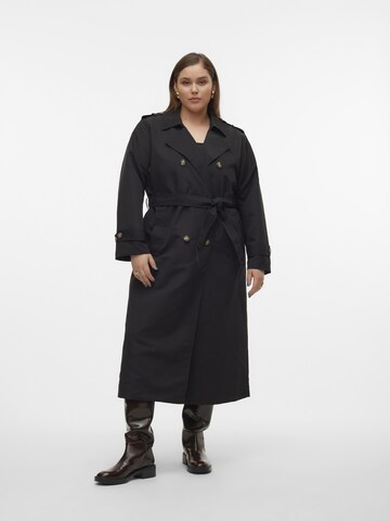 Manteau mi-saison 'Chloe' Vero Moda Curve en noir : devant