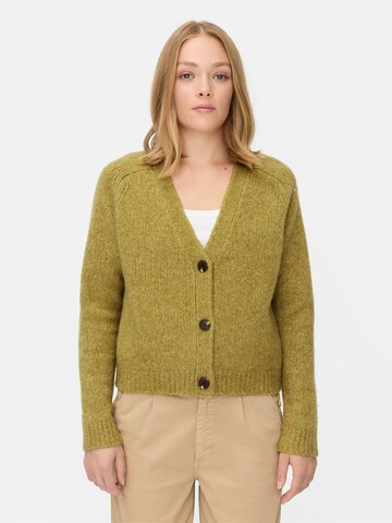 CAMEL ACTIVE Strickjacke mit Raglanärmeln und Knopfverschluss in Grün: Vorderseite