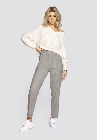 FRESHLIONS Regular Trousers 'Nora' in Grey