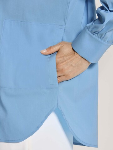 Chemisier MADELEINE en bleu