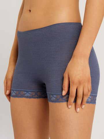 Hanro Panty ' Woolen Lace ' in Blau: predná strana
