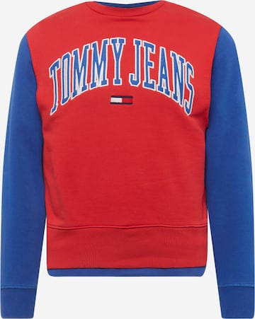 Tommy Jeans Sweatshirt in Rot: predná strana