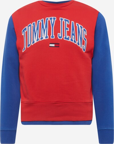 Tommy Jeans Mikina - nebesky modrá / červená / biela, Produkt