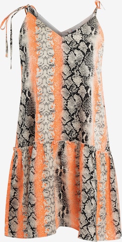IZIA Summer Dress in Orange: front