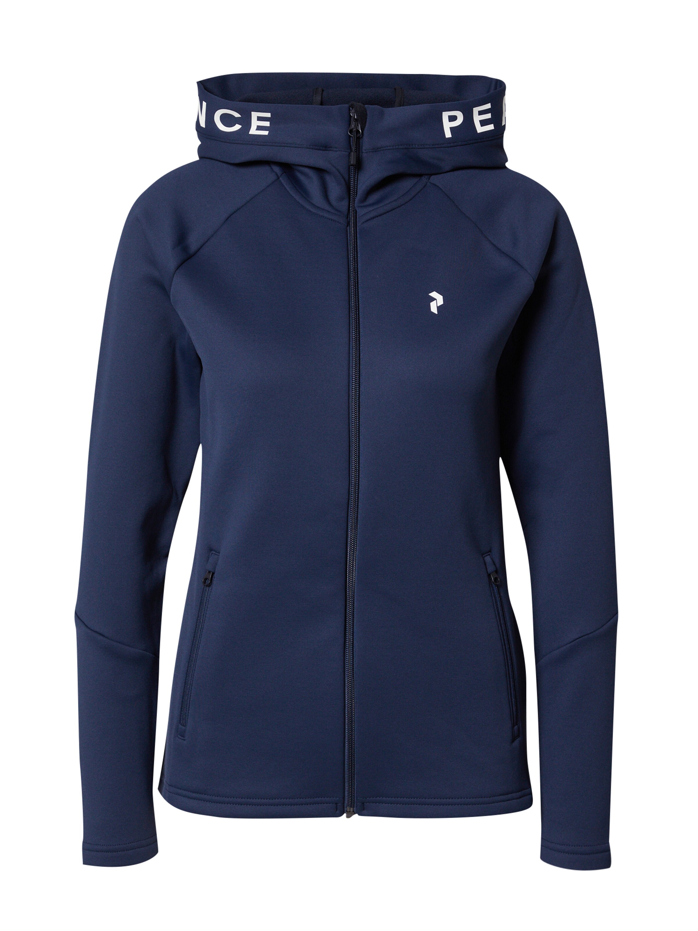 PEAK PERFORMANCE Sportsweatjacke 'Rider' in Blau: Vorderseite
