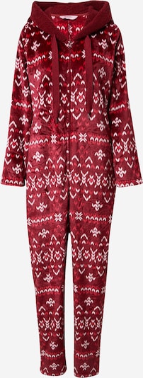 Hunkemöller Pižama 'Fairisle' | temno rdeča / bela barva, Prikaz izdelka