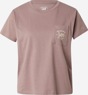 Lee T-shirt i lila: framsida