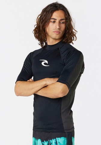 RIP CURL Performance Shirt in Black: front