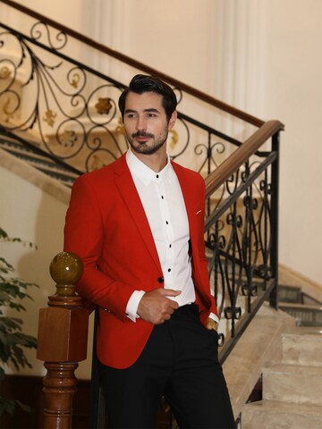 YOUTHUP Slim fit Suit 'Cado' in Red: front