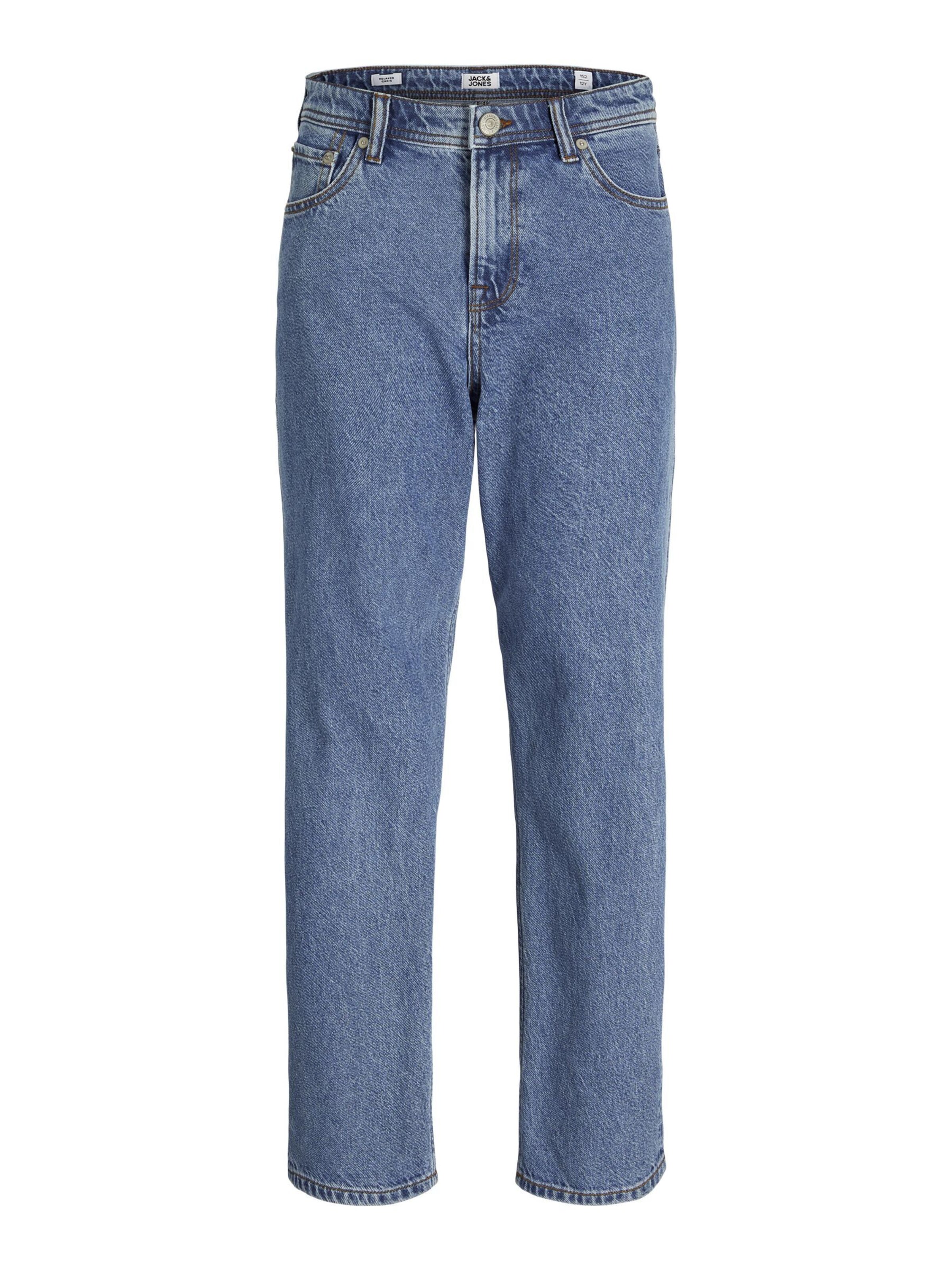Loosefit Jean 'JJICHRIS JJORIGINAL' Jack & Jones Junior en bleu : devant