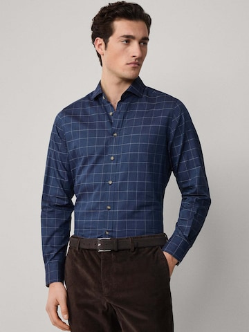 Hackett London Slim Fit Hemd in Blau