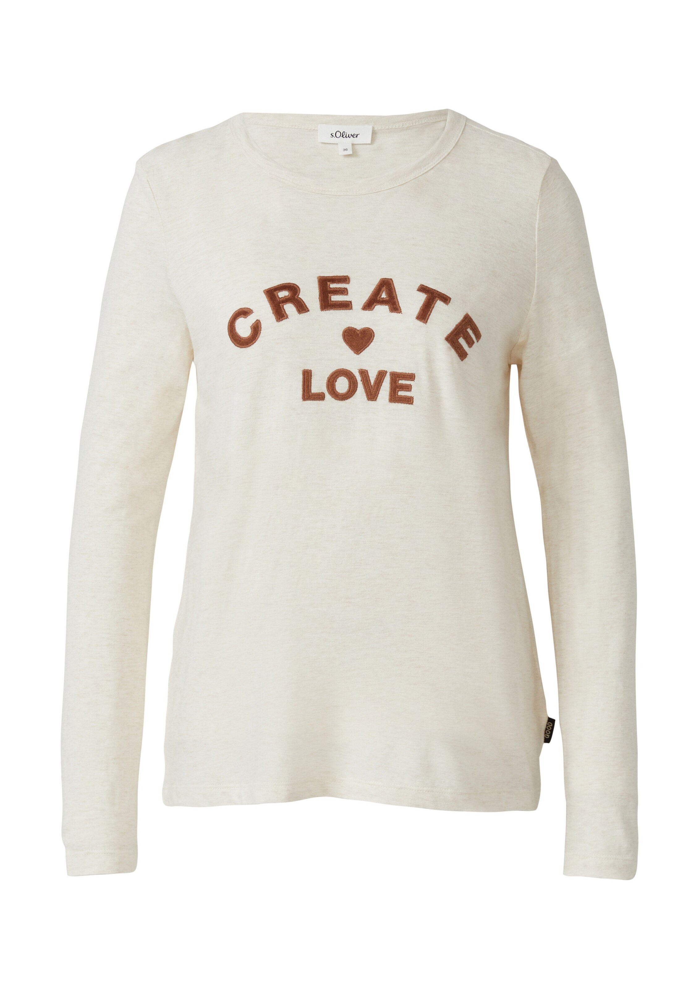 T-shirt s.Oliver en beige : devant