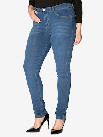 Yoek Slimfit Jeans 'Noa' in Blauw: voorkant