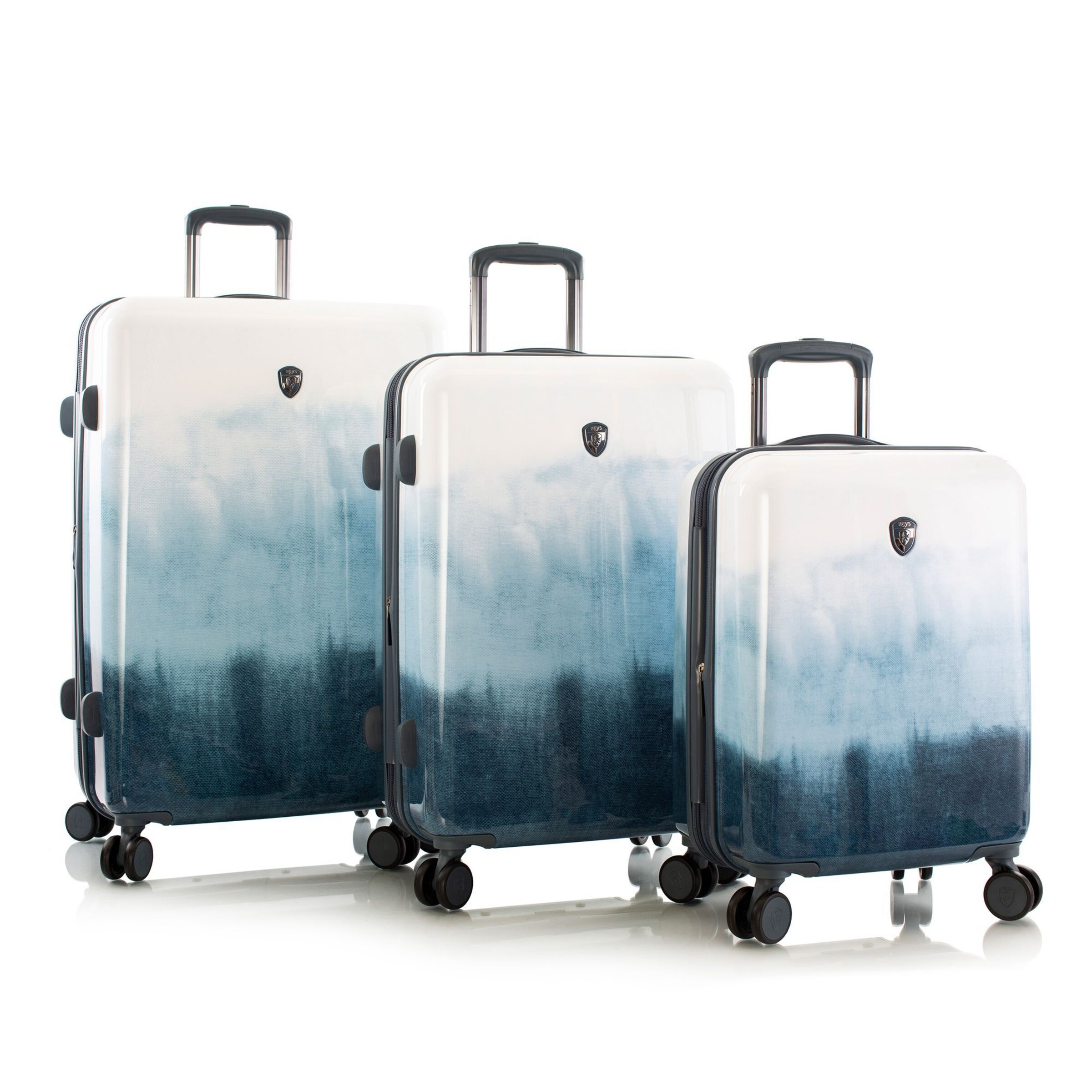 Heys Suitcase Set 'Black Camo' in Blue: front
