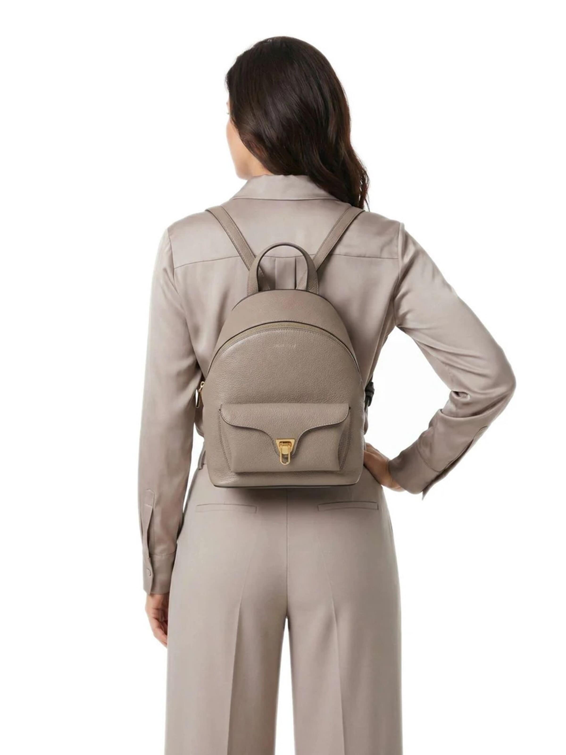 Coccinelle - Bolso de mano 'Coccinelle Beat Generatio Handbag Grained Leather' en gris