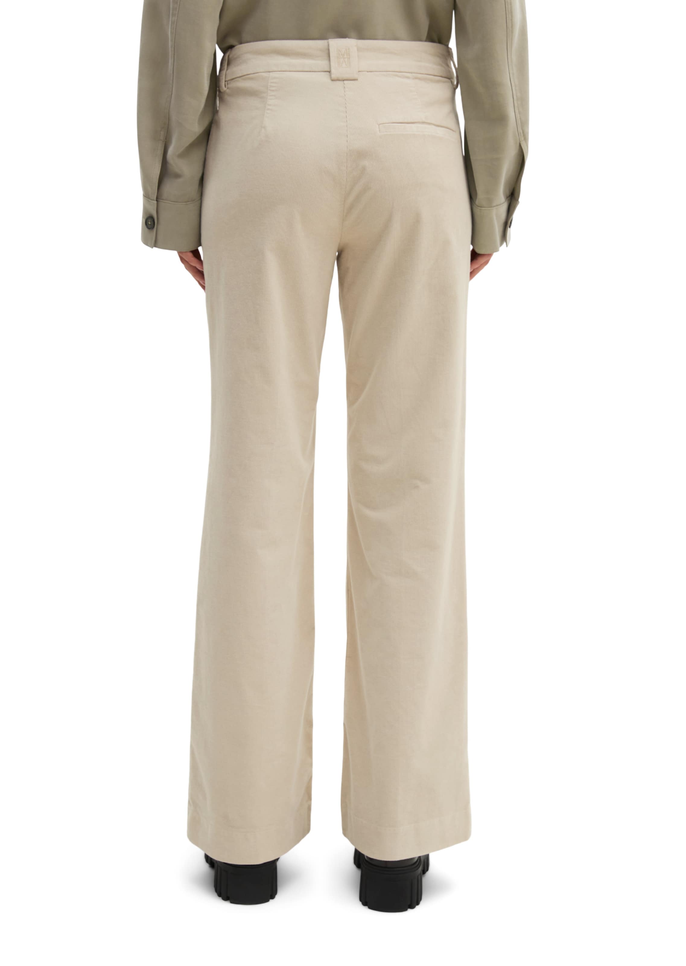 Marc O'Polo Flared Broek 'Marthe' in Beige