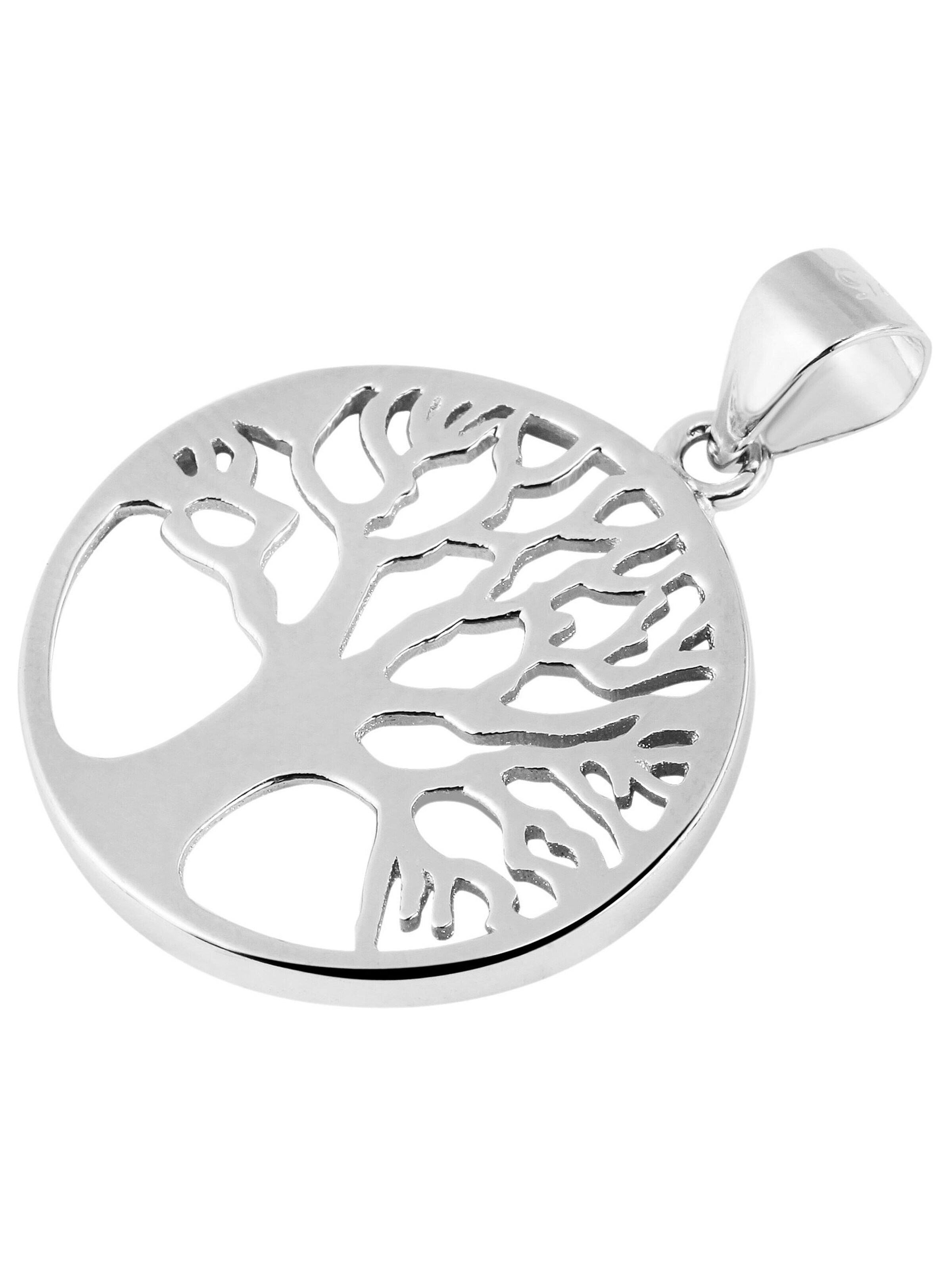 Akzent Pendant '"Andrea" aus 925 Sterlingsilber, rhodiniert, langlebig' in Silver: front