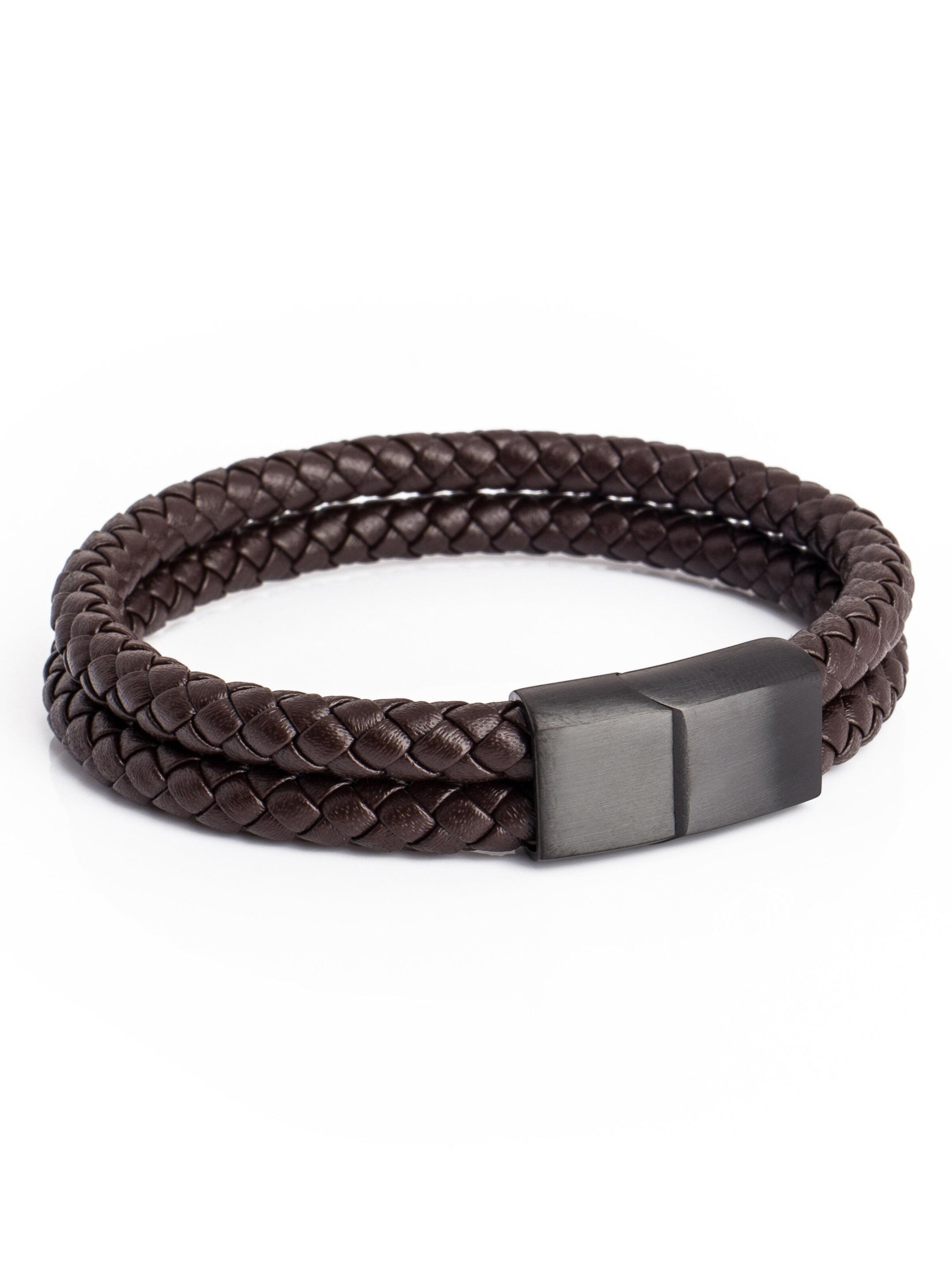 Akitsune Armband 'Simplicitas'‌‌‌‌‌‌‌‌‌ in Braun: Vorderseite