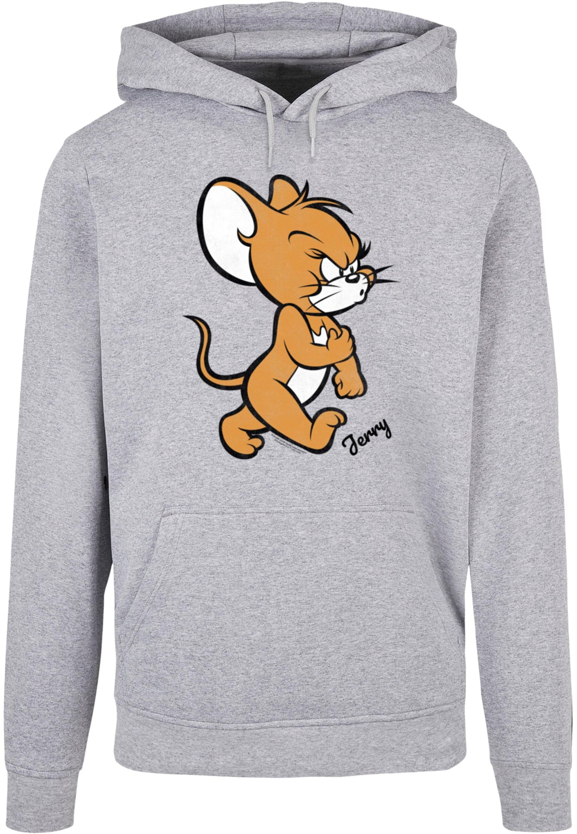 Sweat-shirt 'Tom & Jerry - Angry Mouse' ABSOLUTE CULT en gris : devant