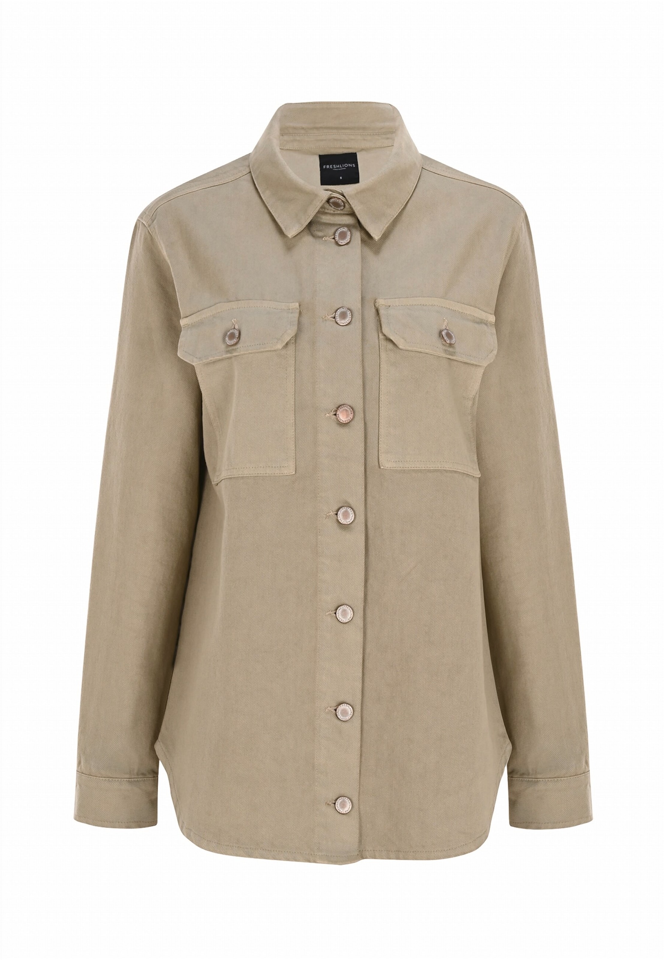 FRESHLIONS Bluse 'Lidia' in Beige: Vorderseite