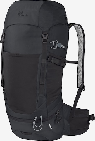 JACK WOLFSKIN Sports Backpack 'TRAIL  RECCO' in Black: front