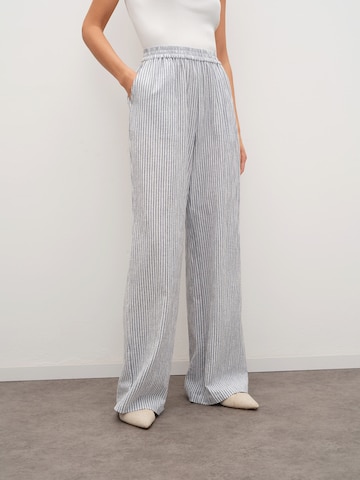 RÆRE by Lorena Rae Wide leg Trousers in Blue