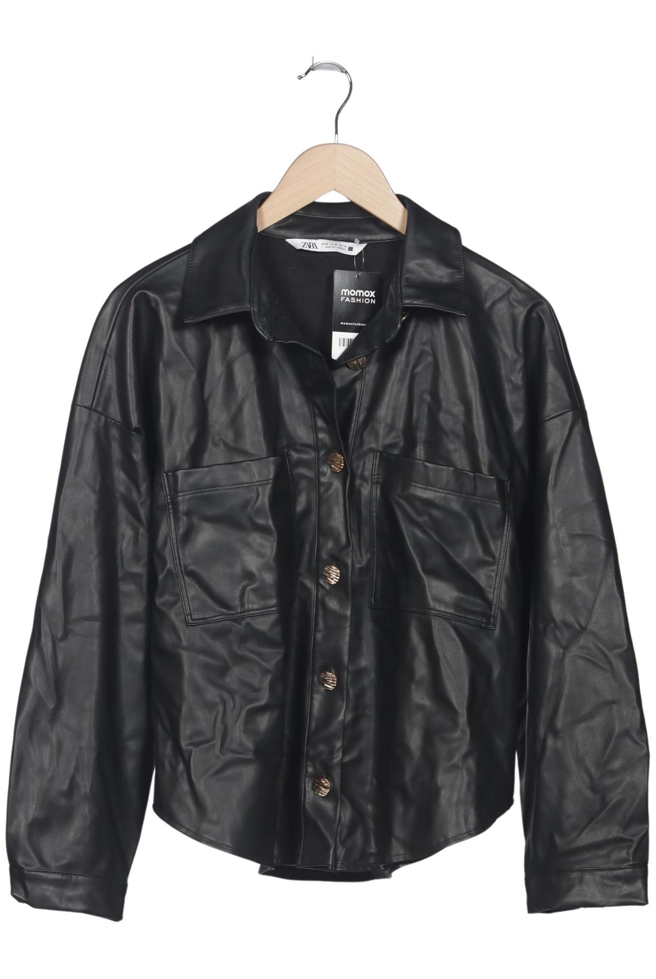 ZARA Jacket & Coat in M in Black: front