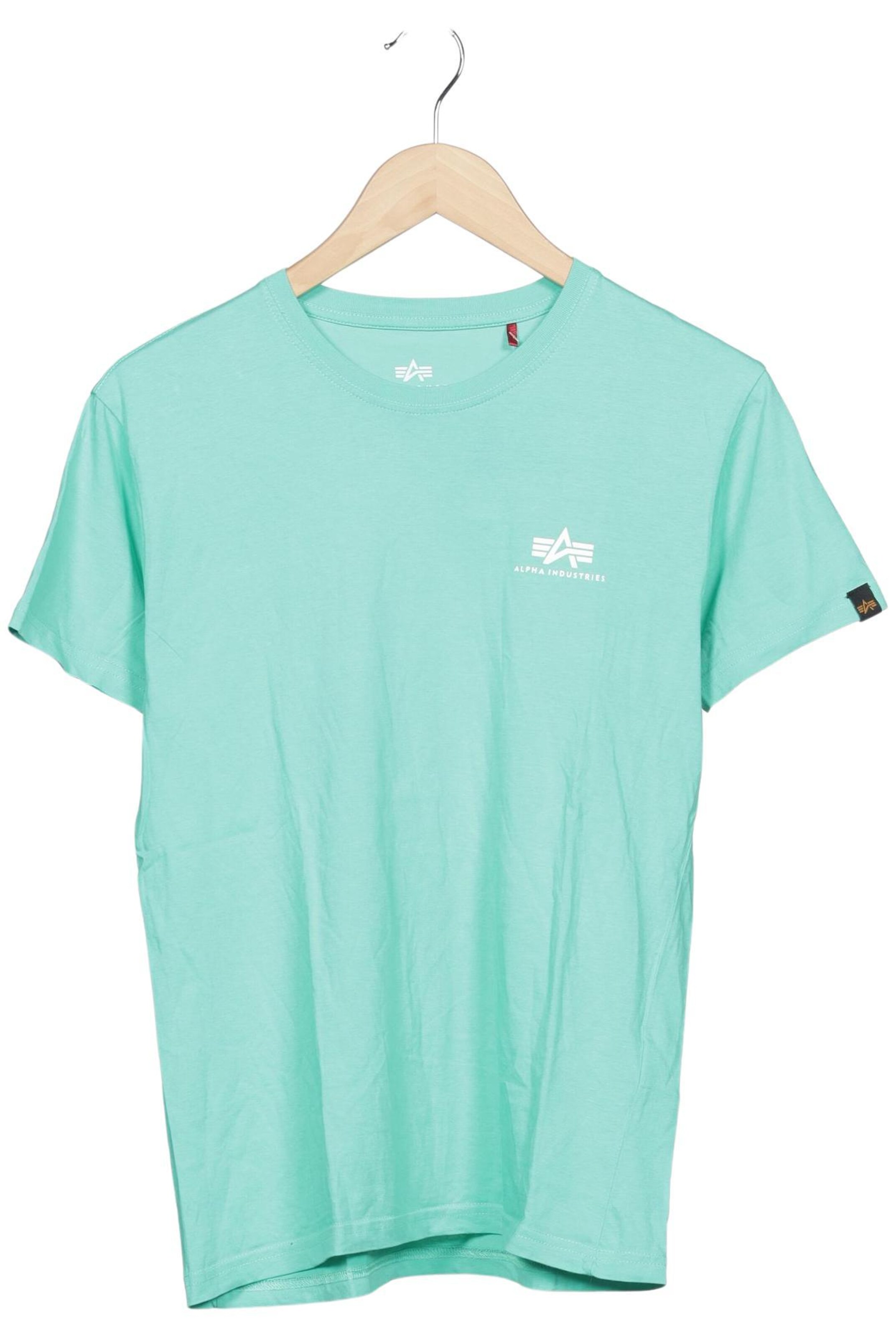 ALPHA INDUSTRIES T-Shirt S in Grün: Vorderseite