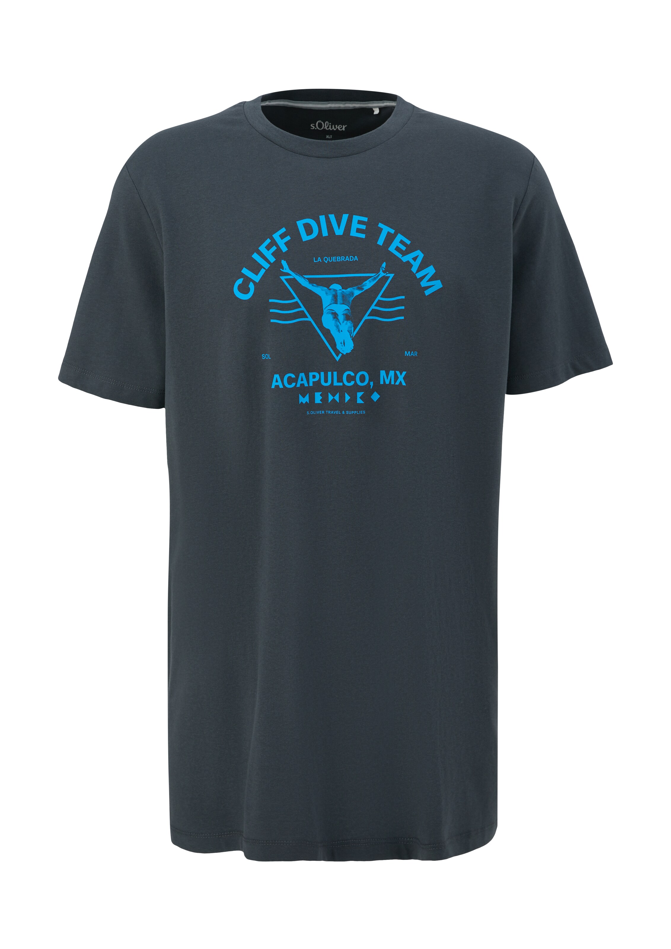 s.Oliver Red Label Big & Tall Shirt in Blue: front