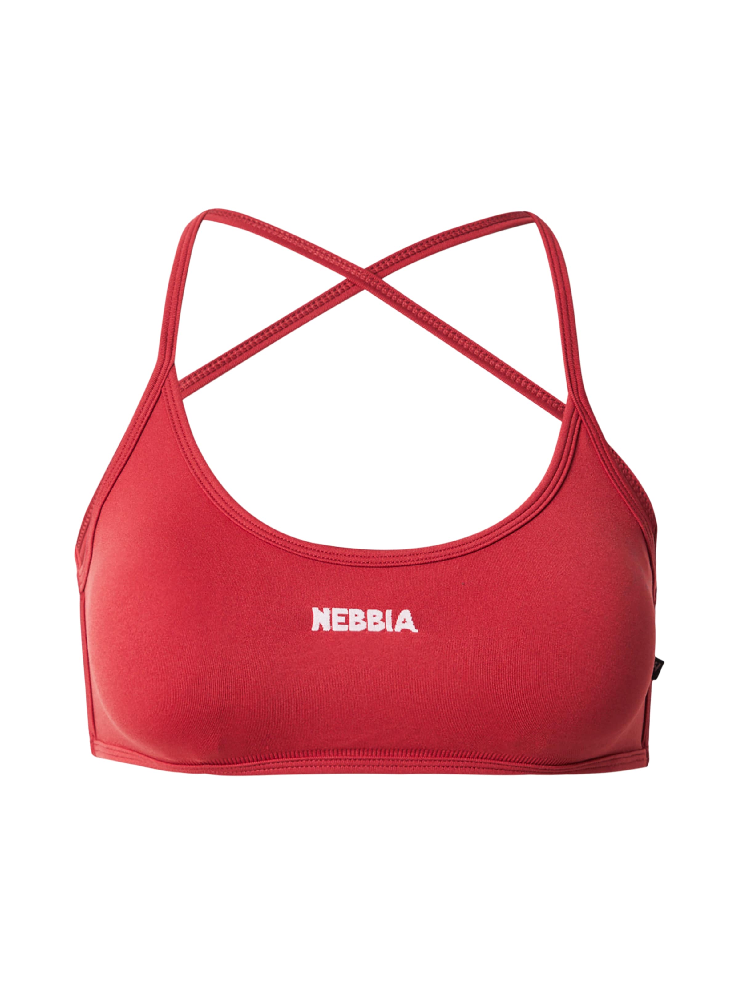 NEBBIA Bustier Sport-BH 'POWER 890' in Rot: Vorderseite