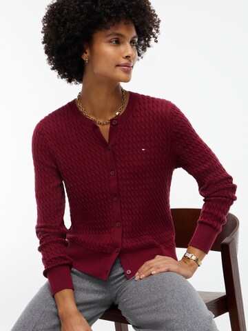 TOMMY HILFIGER Knit Cardigan in Red